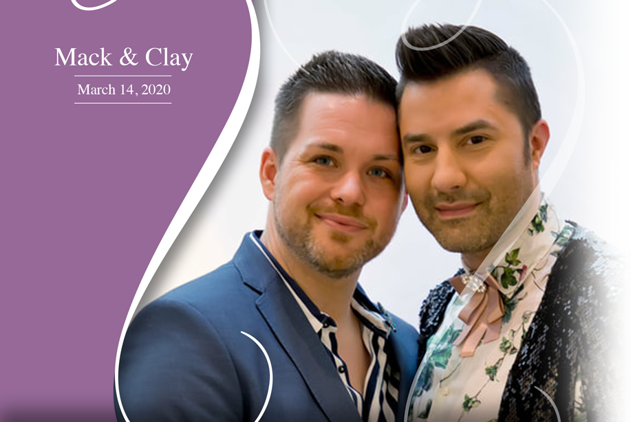 Nearlywed Mack & Clay - March 14, 2020 Wedding ricardo tomas weddings event planner